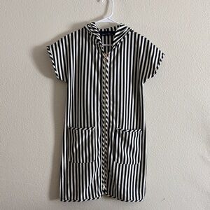 Duffield Lane Striped Hooded Coverup Sz XS